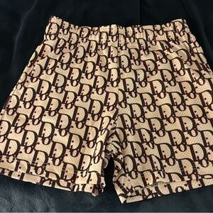 Dior Beige and Brown Monogram Shorts